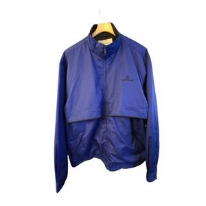 Cutter & Buck Lexus Blue Windbreaker Jacket Mens XL Full Zip Lightweight Golf